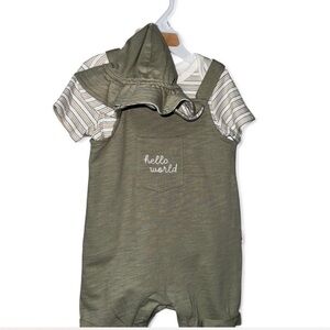 “Rabbit + Bear Organic Cotton Baby Romper Size 12M NWT Perfect Baby Shower Gift”